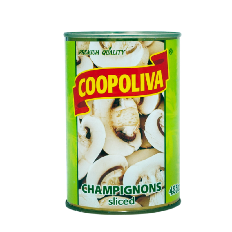 Sliced champignons Coopoliva 425ml