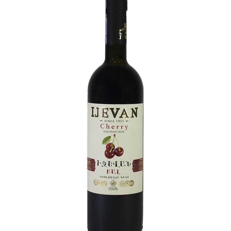 Cherry semi-sweet  wine Ijevan 0.75l