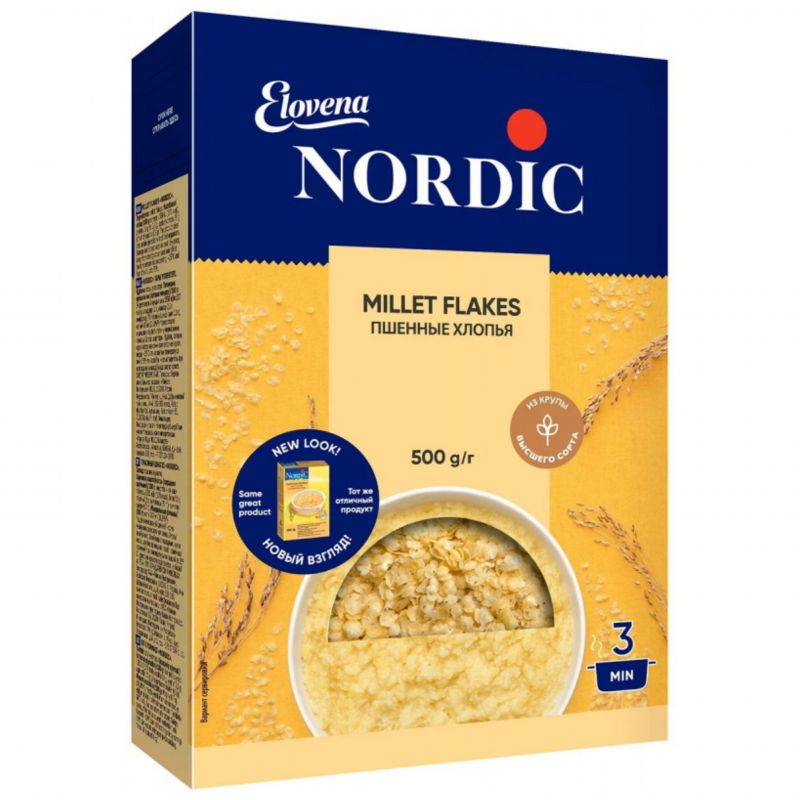 Хлопья пшеничные Nordic 500г