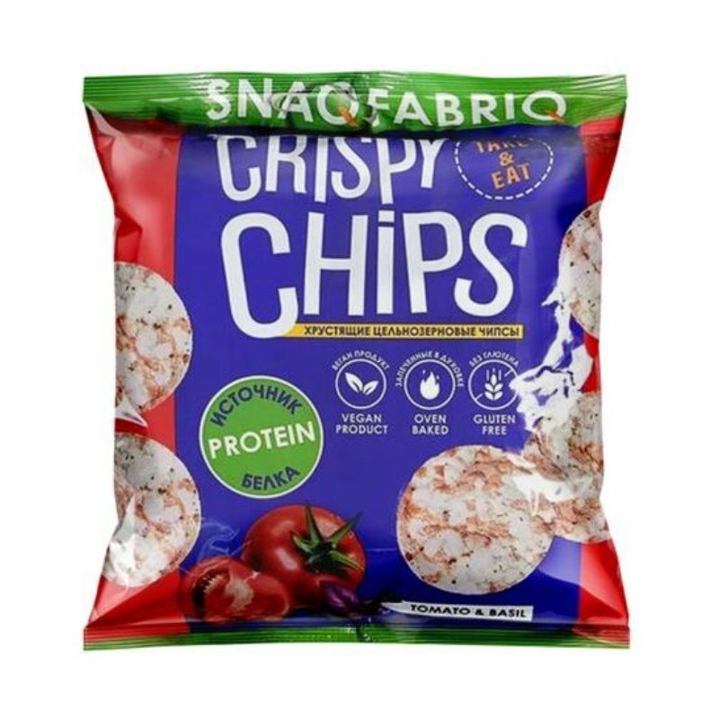 Chips tomato and basil vegan Crispy 50g