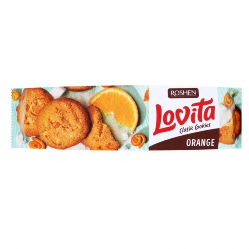 Chocolate-orange biscuits Lovita Roshen 420g