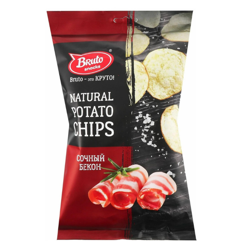 Potato chips Bruto Bacon 130g