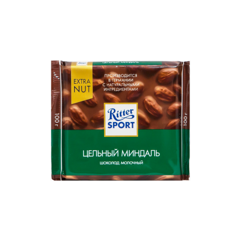 Шоколад Ritter Sport миндаль в карамели 100г