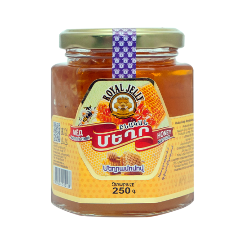 Honey with beeswax Royal Jelly 250g