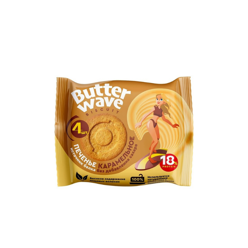 Biscuit with protein caramel Butter Wave 36g