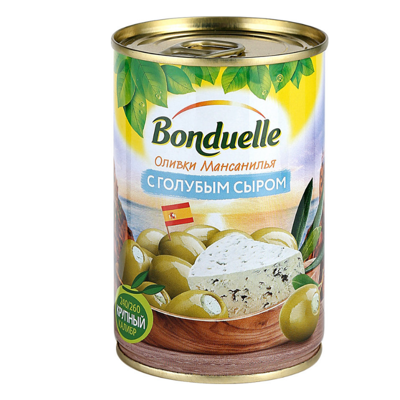 Olives stuffed with Roquefort Bonduelle 314g
