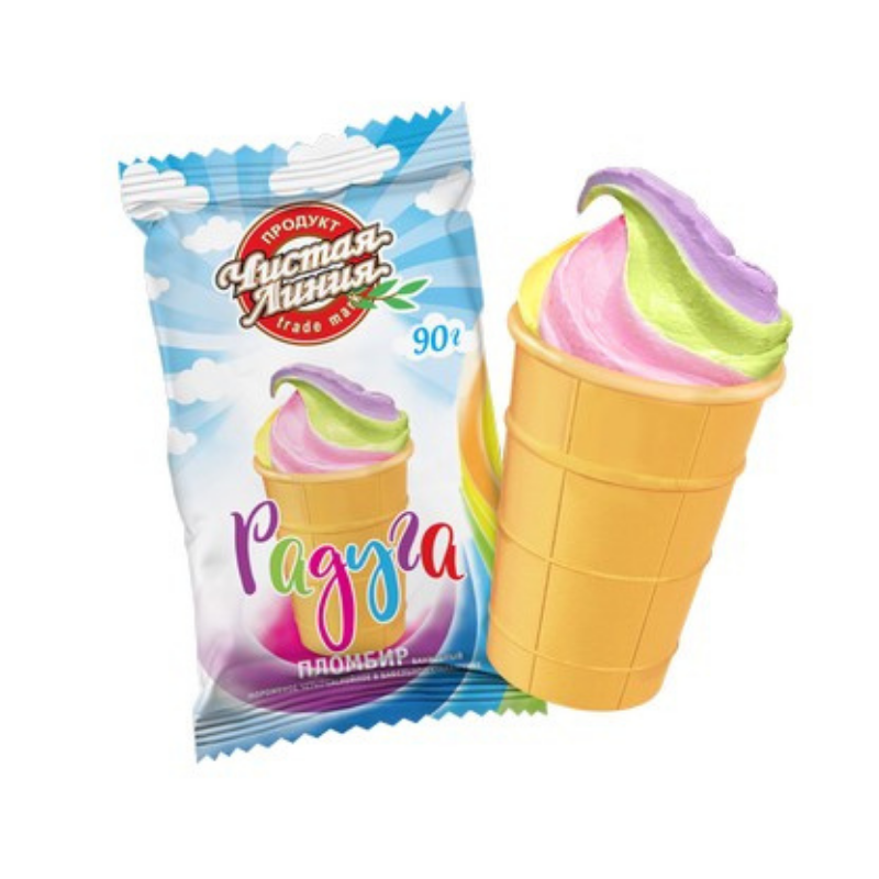 Ice cream Rainbow Chistaya Liniya 90g