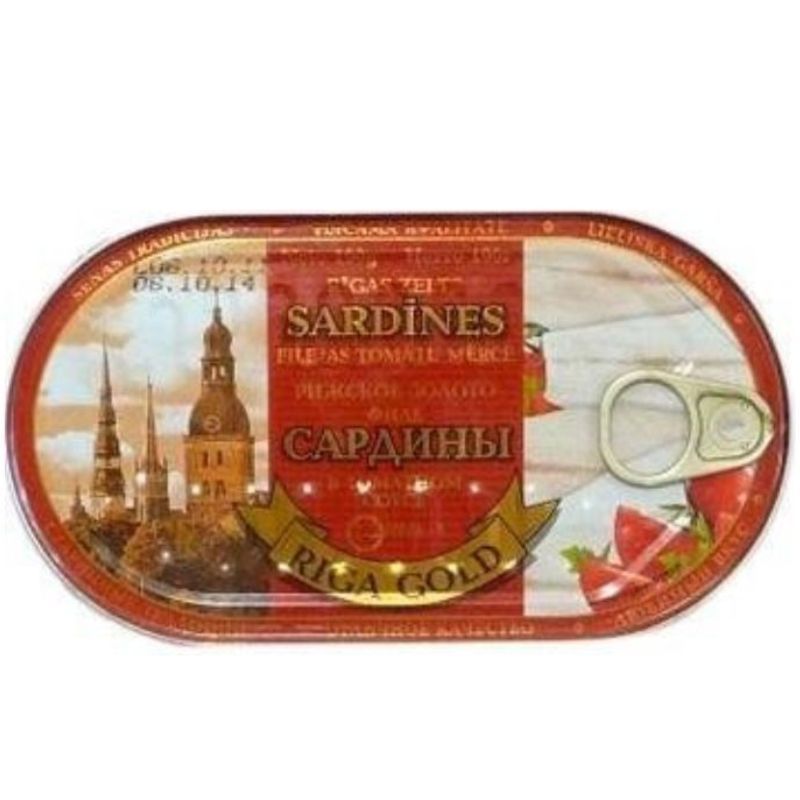 Sardine fillet with tomato sauce Riga Gold 190g