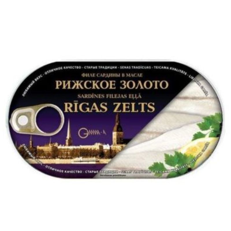 Sardine fillet in oil Riga Gold 190g
