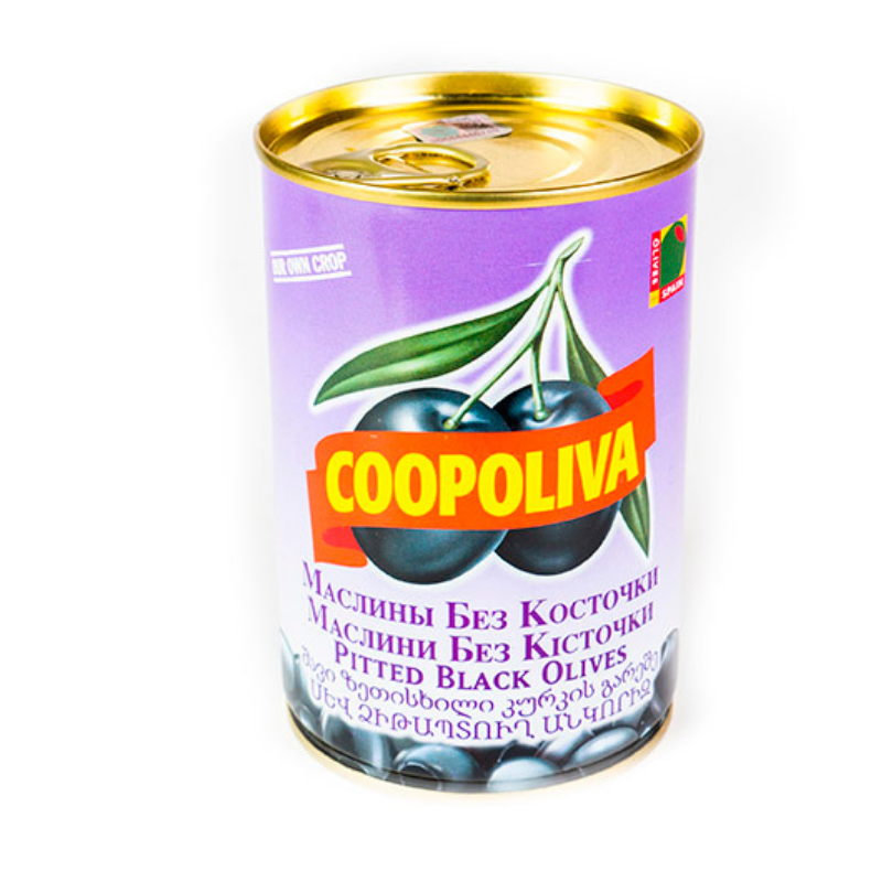 Black pitted olive Coopoliva 405g