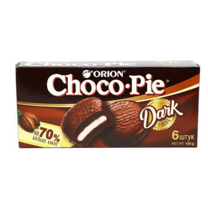 Печенье темное Choco-pie 6шт