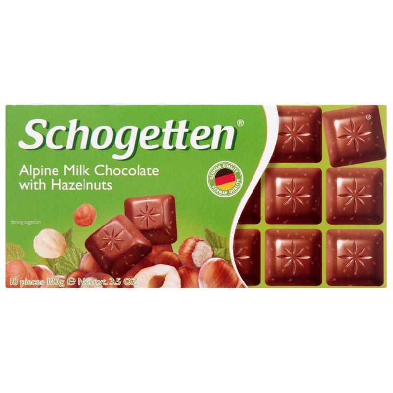 Шоколадная плитка с лесным орехом Schogetten 100г