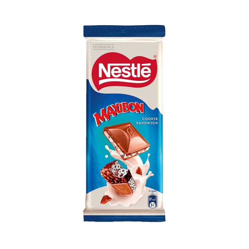 Шоколадная плитка со вкусом мороженого и печенья Nestle 80г
