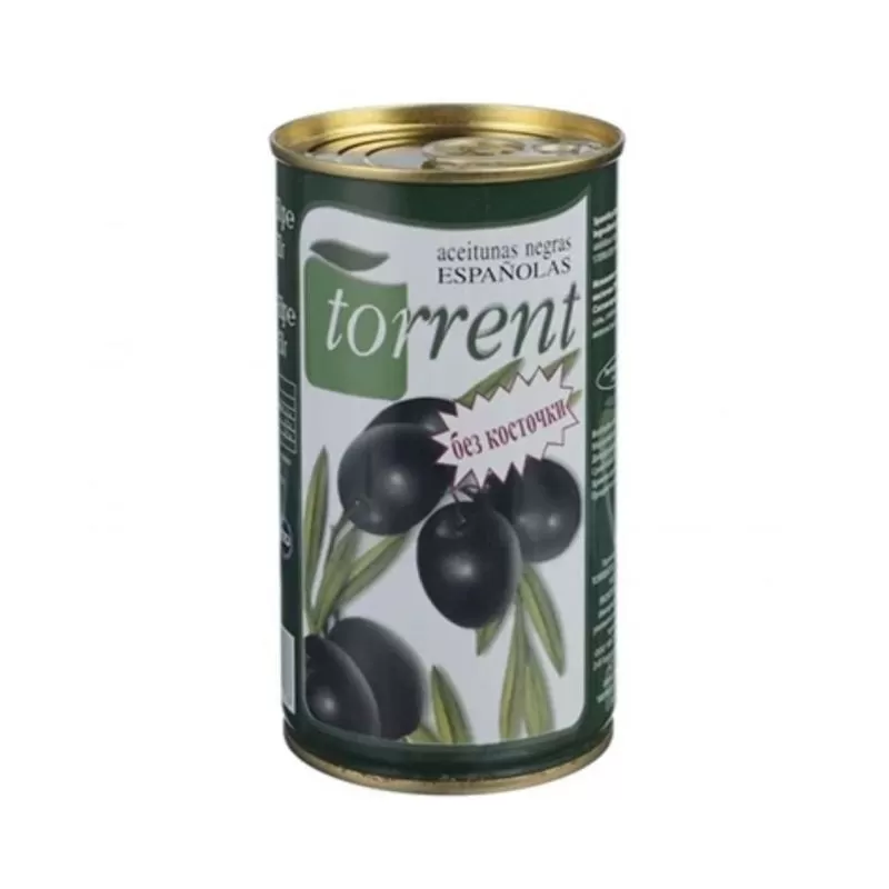 Pitted Black olives Torrent 350g