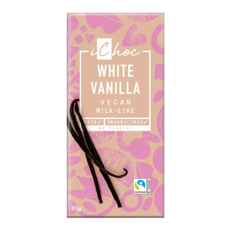 White Chocolate Bar Ichoc vanilla 80g