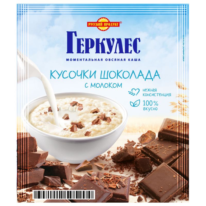 Վարսակի շիլա շոկոլադե կտորներով Ռուսկի պրոդուկտ 35գ