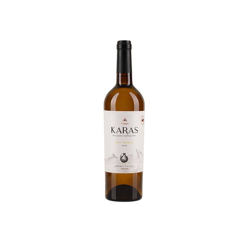 Вино Karas белое сухое мускат 0.75л