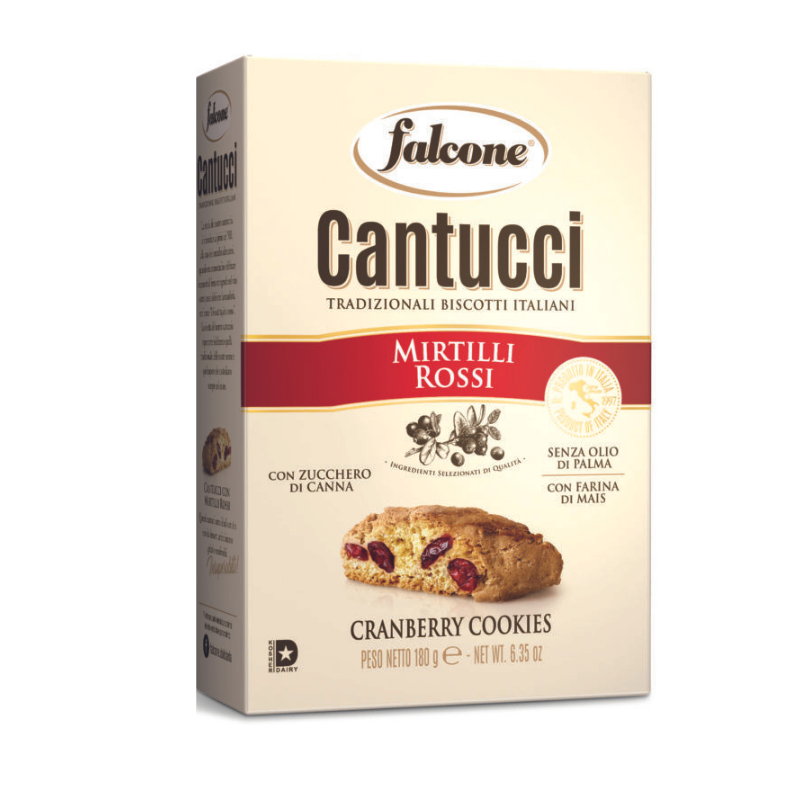 Печенье Falcone Cantucci с клюквой 180г