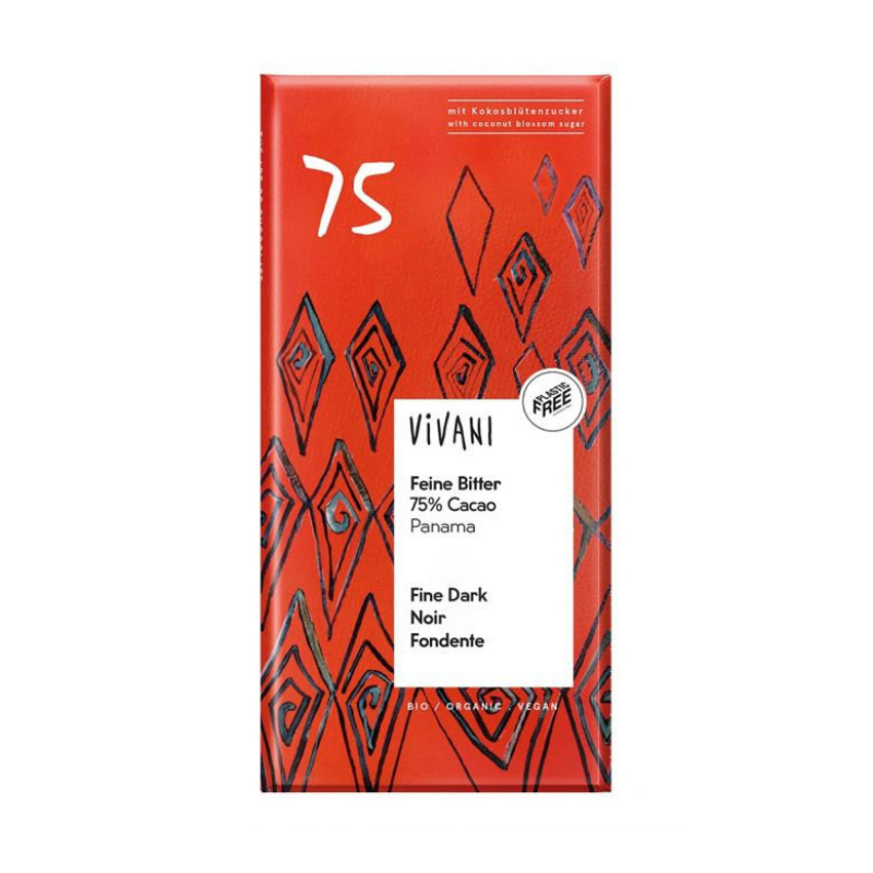 Dark chocolate 75% Vivani 80g