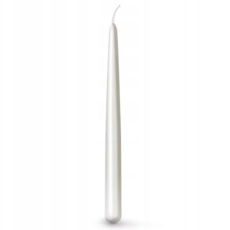 Candle White Bispol 250mm 00-05