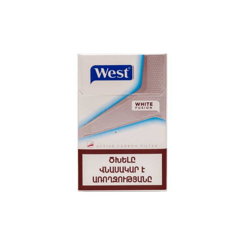 west white cigarette Cigarettes West Fusion White