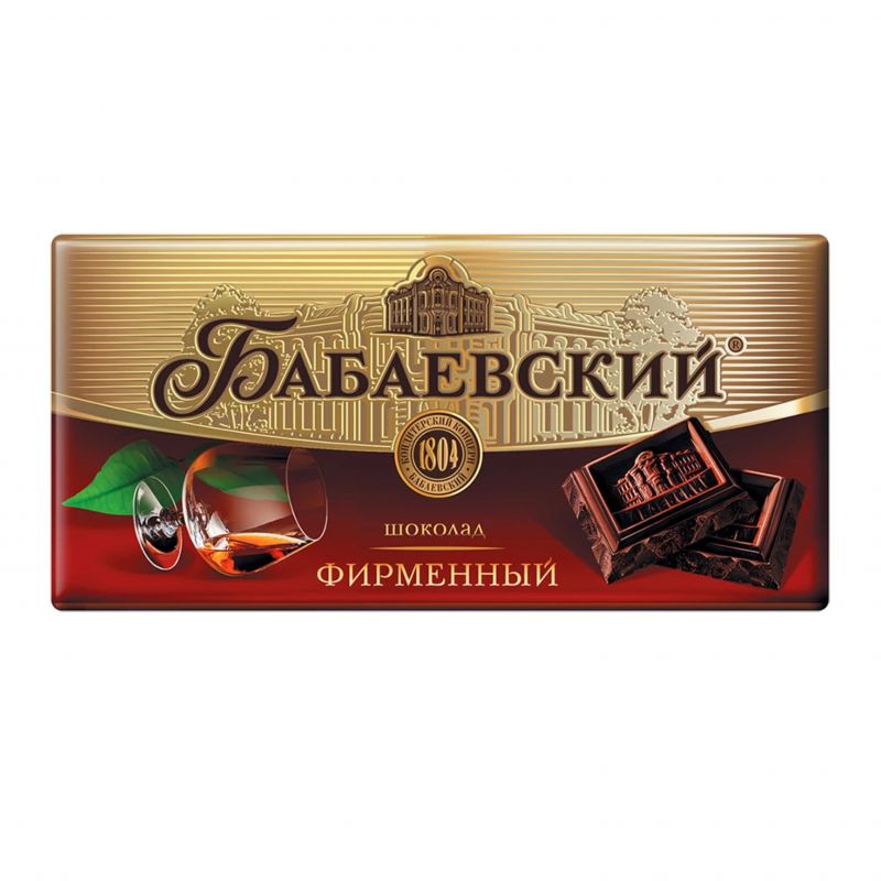 Шоколадная плитка "Бабаевский" 100г