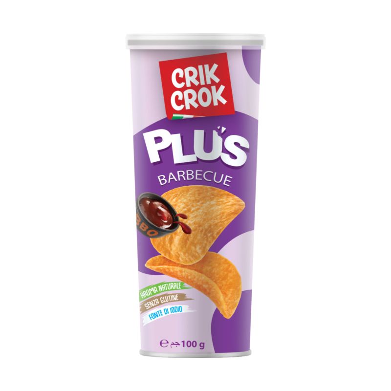 Chips gluten-free Crik Crok Barbecue 100g