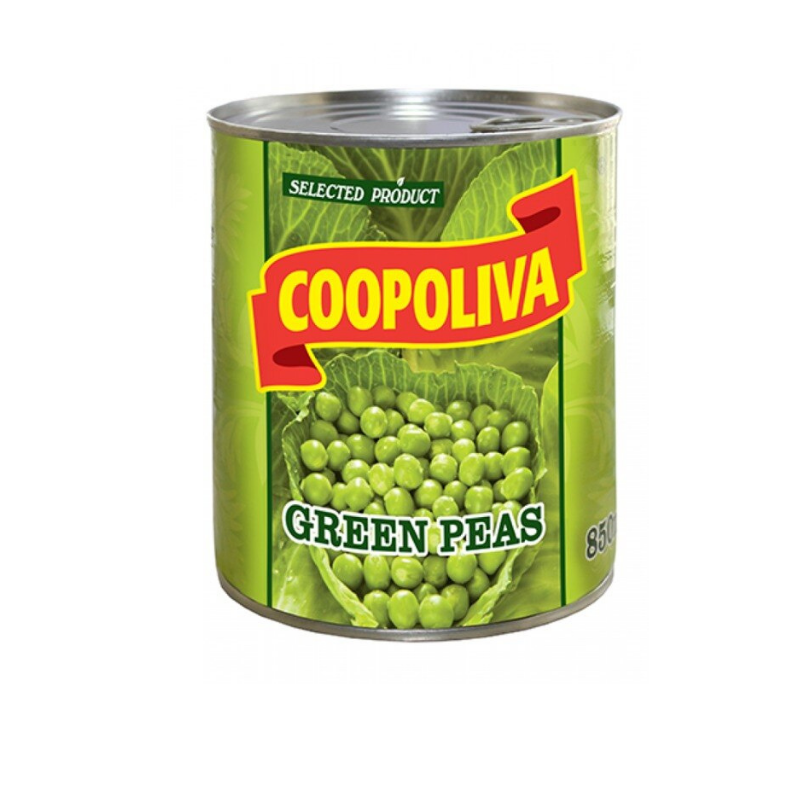 Зеленый горошек Coopoliva 850г