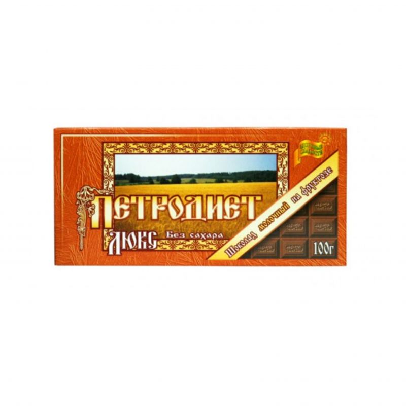 Milk chocolate bar with fructose Petrodiet 100g