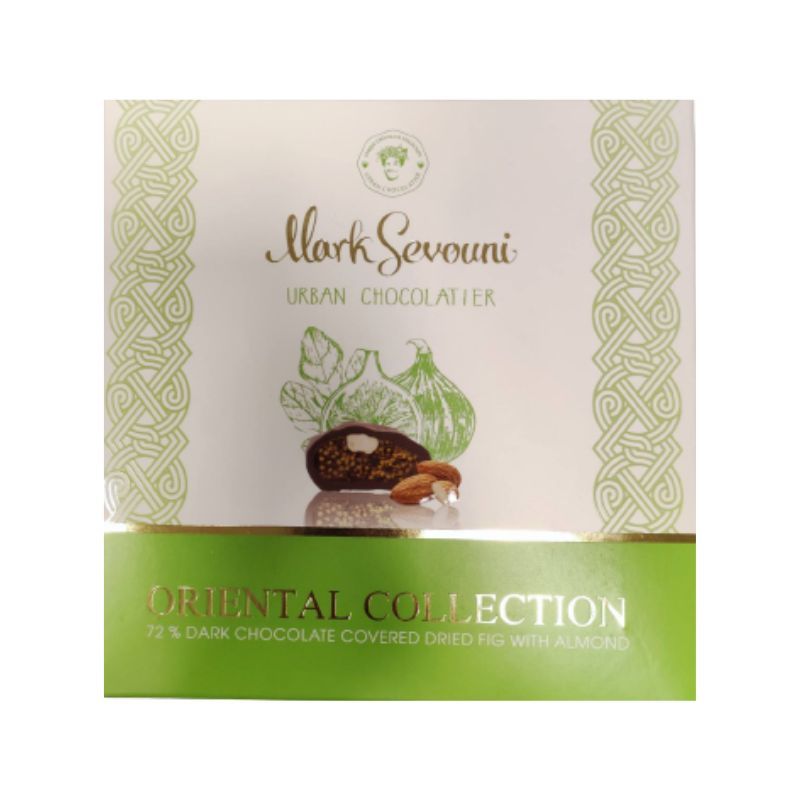 Шоколадный набор с сушеным инжиром и миндалем 72% Mark Sevouni 140г