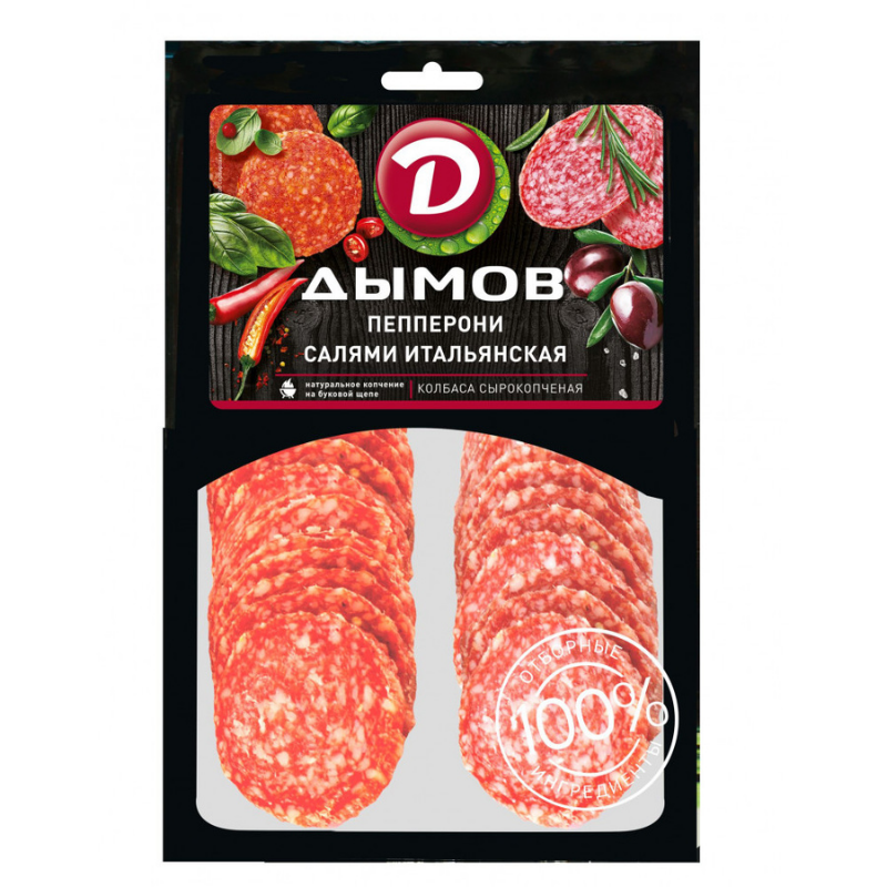 Sausage Pepperoni Dymov sliced 90g