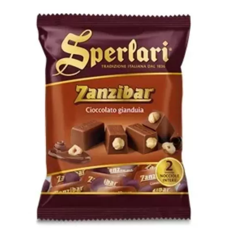 Կոնֆետ կաթնային շոկոլադ պնդուկով Զանզիբար Սպերլարի 117գ