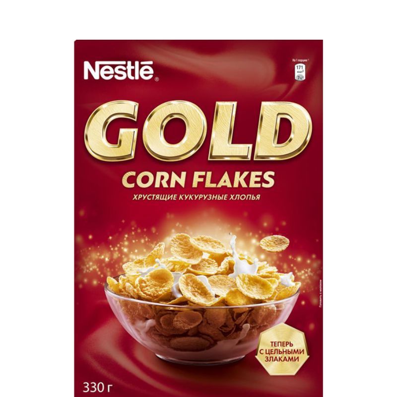 Хлопья кукурузные Gold Flakes Nestle 330г