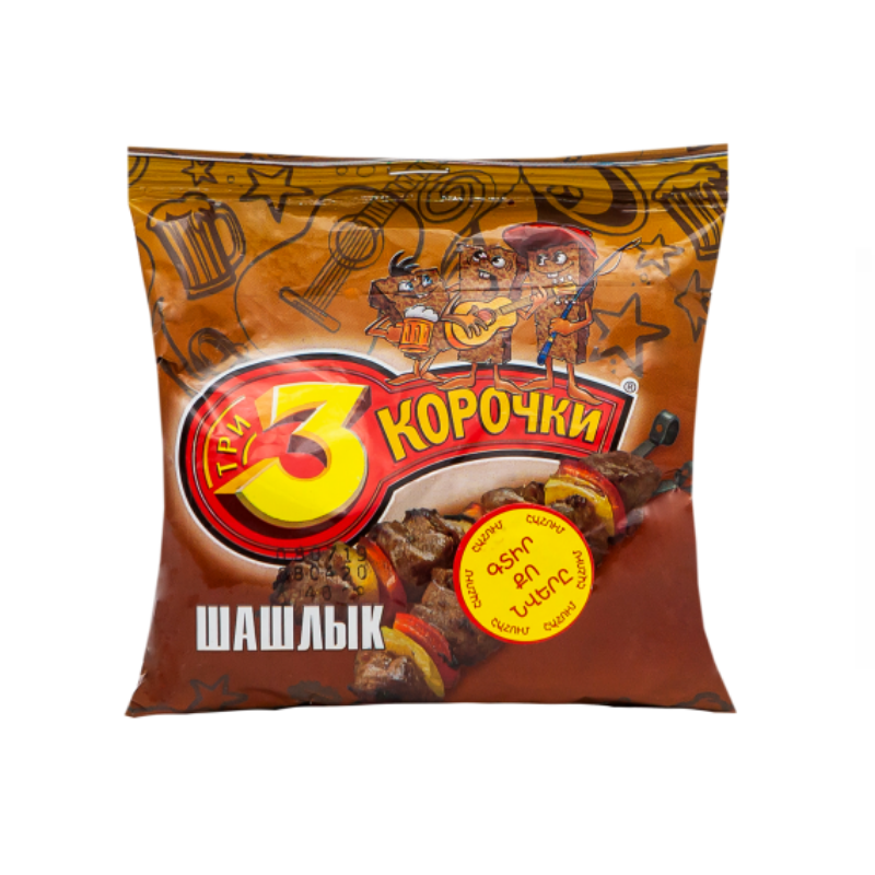 Croutons 3 Korochki with barbecue flavor 40g