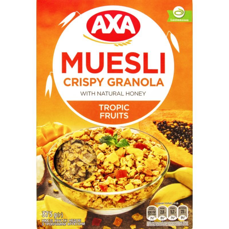 Muesli with tropical fruits AXA 375g
