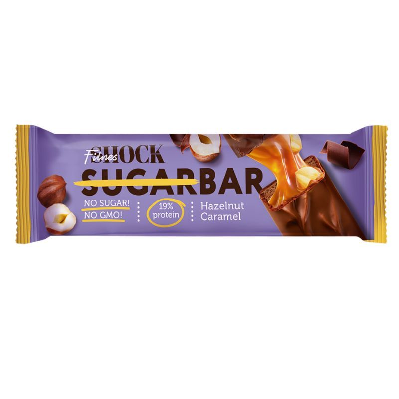 Chocolate bar Shock caramel hazelnut 50g