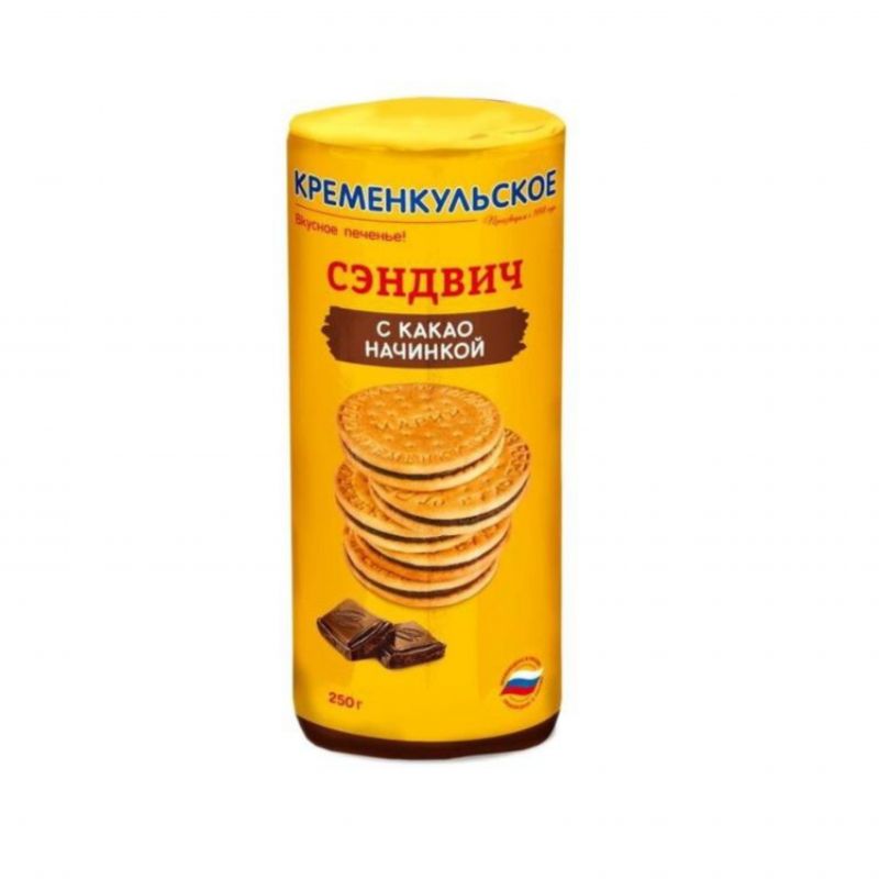 Sandwich cookies with cocoa filling 250g