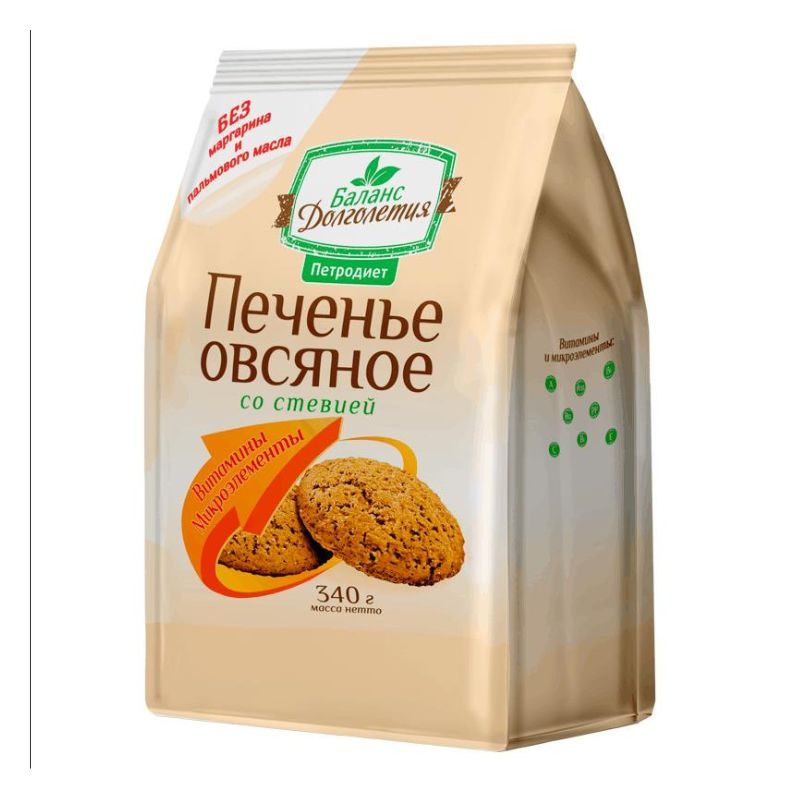 Oatmeal cookies with vitamins Petrodiet 340g