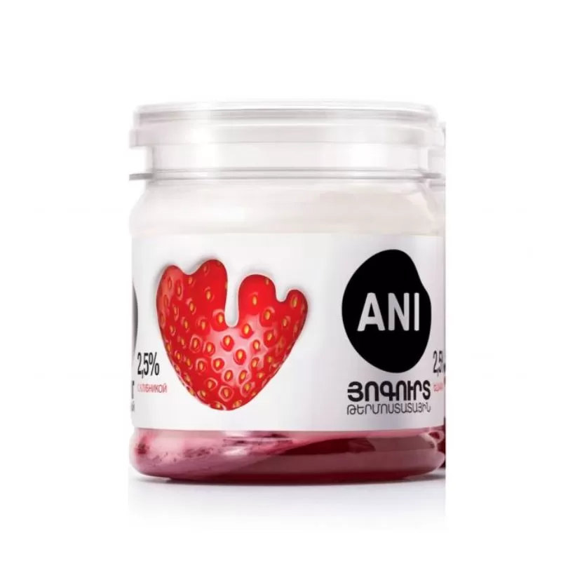 Strawberry thermostatic yogurt 2.5% 165g