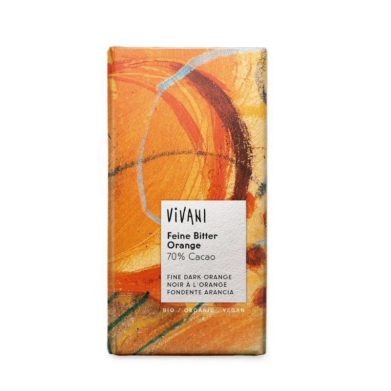 Chocolate bar with orange Vivani bitter 70% 100g