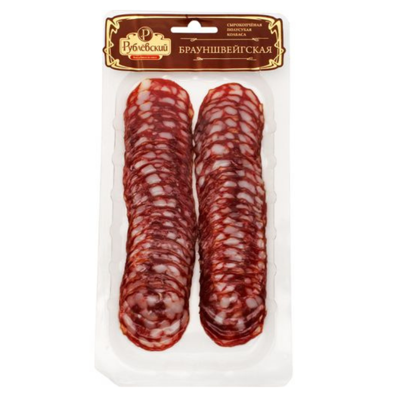 Sausage Cervelat Braunschweig sliced Rublevsky 90g