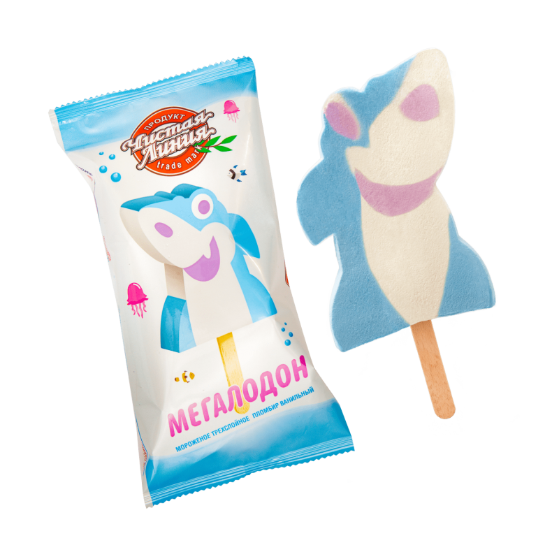 Мороженое Мегалодон Чистая Линия 65г