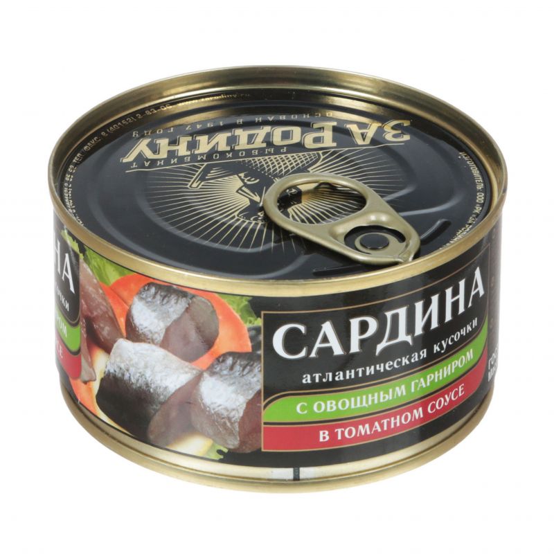 Whole sprat in tomato sauce Za Rodinu 240g