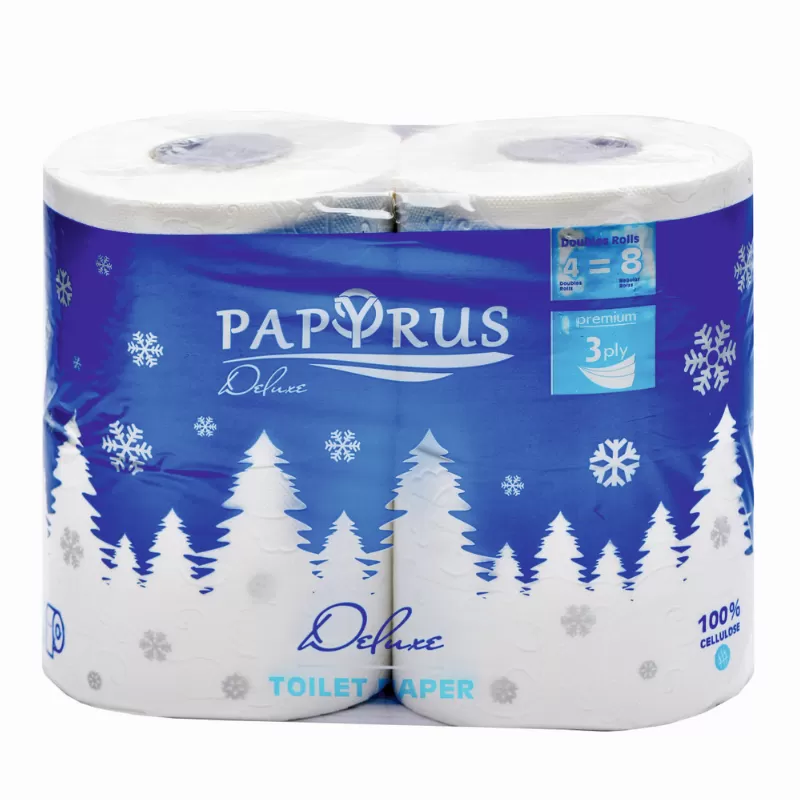 Toilet paper Soft Papyrus Deluxe 3 layers 4pcs