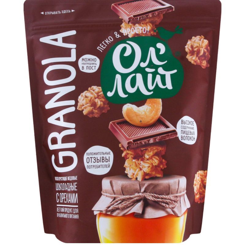 Muesli Chocolate Granola OL Light 280g