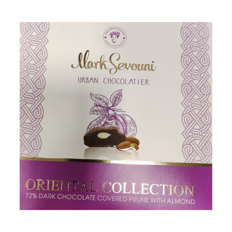 Chocolate set with prunes and almonds 72% Mark Sevouni 150g