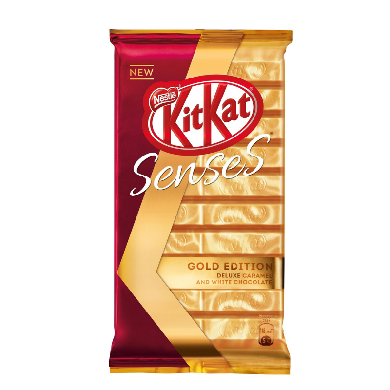 Crispy wafer with milk chocolate KitKat Senses Gold 112g