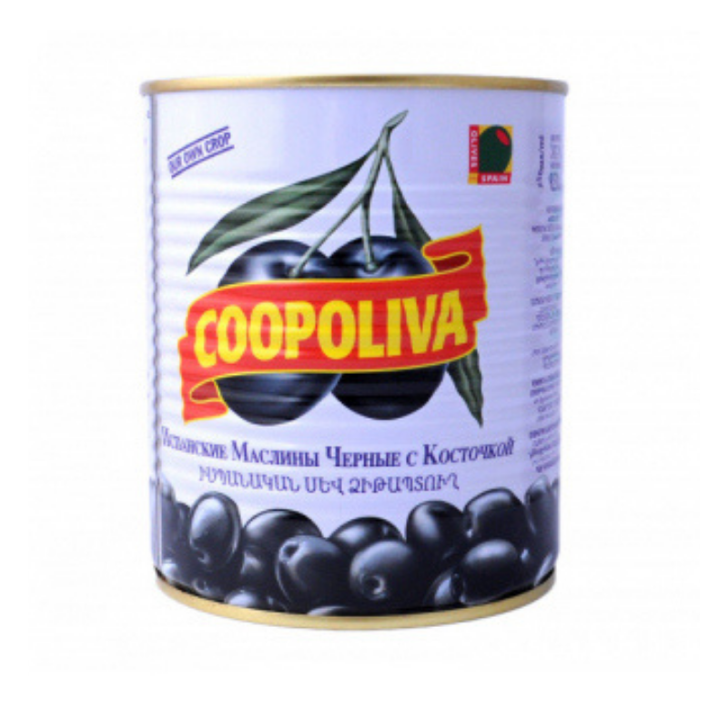 Black olives Coopoliva 850g