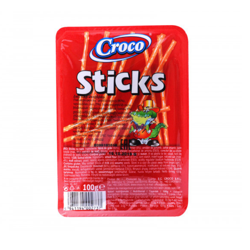 Salted sticks Croco 100g