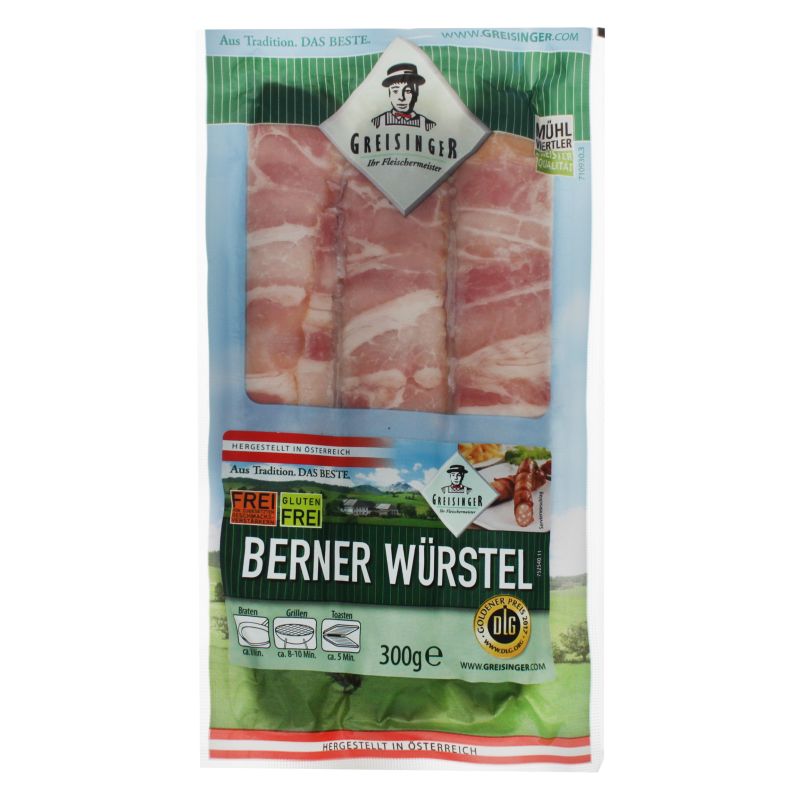 Sausages with cheese and bacon Berner-Wurstel 300g
